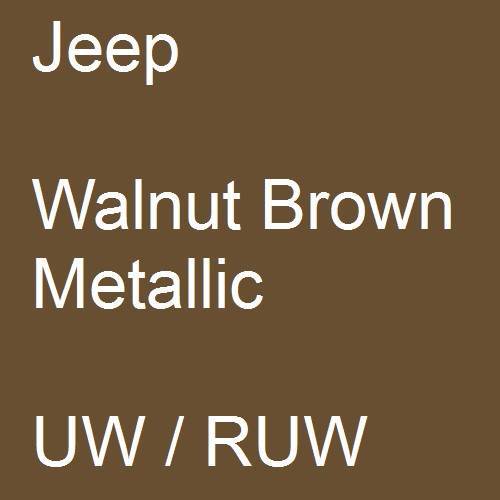 Jeep, Walnut Brown Metallic, UW / RUW.